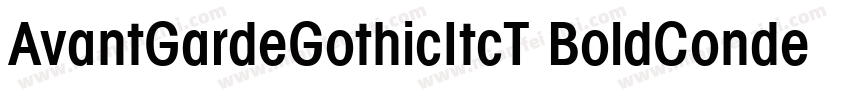 AvantGardeGothicItcT BoldCondensed字体转换